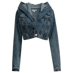 Alaïa Denim Jacket With Hood Tag Size 38 Women